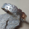 Old ethnic silver Saharan bangle with nice patina from Morocco.