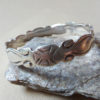 Old ethnic silver Saharan bangle with nice patina from Morocco.