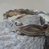 Old ethnic silver Saharan bangle with nice patina from Morocco.
