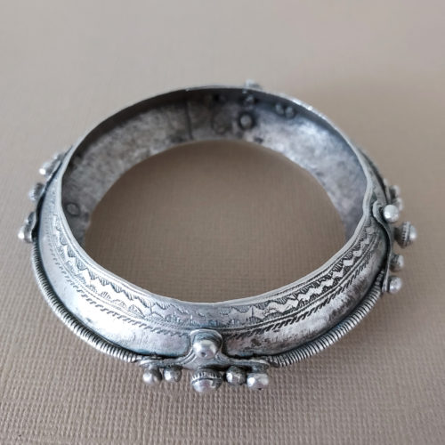 Old Tuareg ethnic bracelet from Timbuktu Mali.