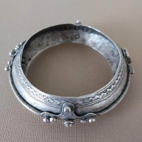 old tuareg moor silver bracelet bangle from mali