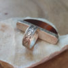 Tuareg statement ring set with a large banded agate stone from Mali.