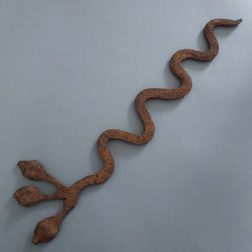 Gan serpent fetish or currency item burkina faso