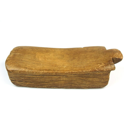 Old Dagari or Dagara wood stool headrest from Burkina Faso.