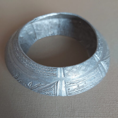 Old ethnic aluminium bracelet from Mali.