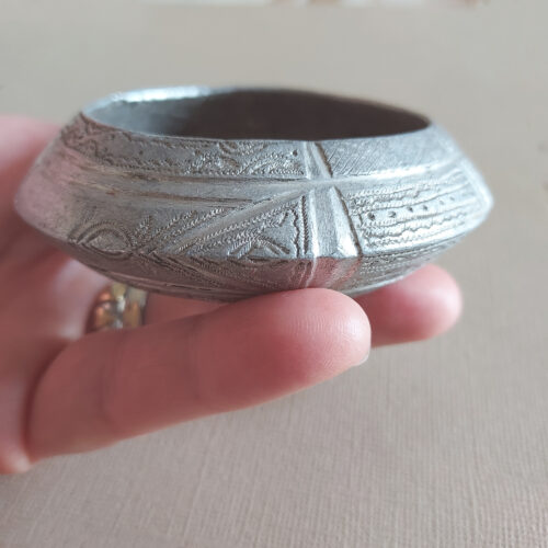 Old ethnic aluminium bracelet from Mali.