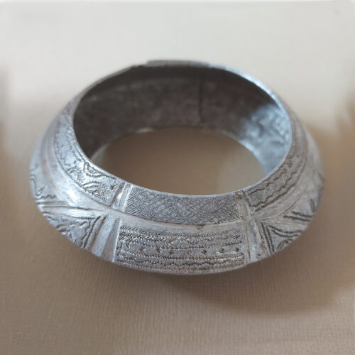 Old ethnic aluminium bracelet from Mali.