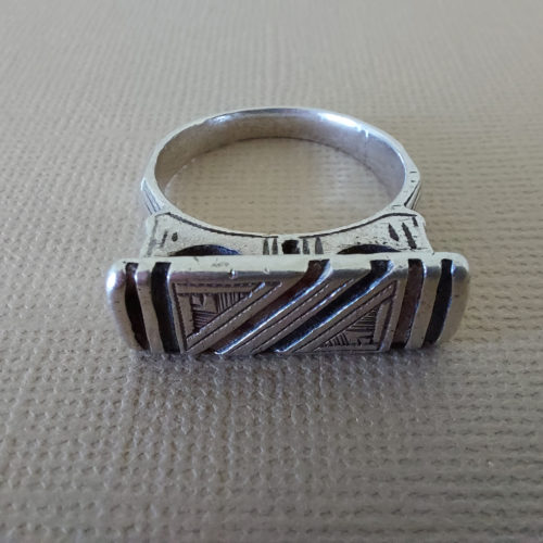 Old Berber Silver Ring US 9 3/4 - Image 2