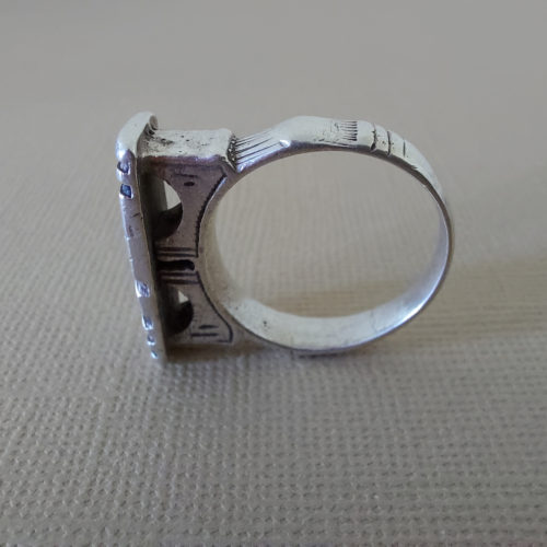 Old Berber Silver Ring US 9 3/4 - Image 3