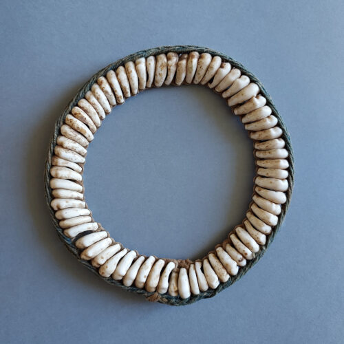 Old African Toussian cowrie shell armlet from Burkina Faso.