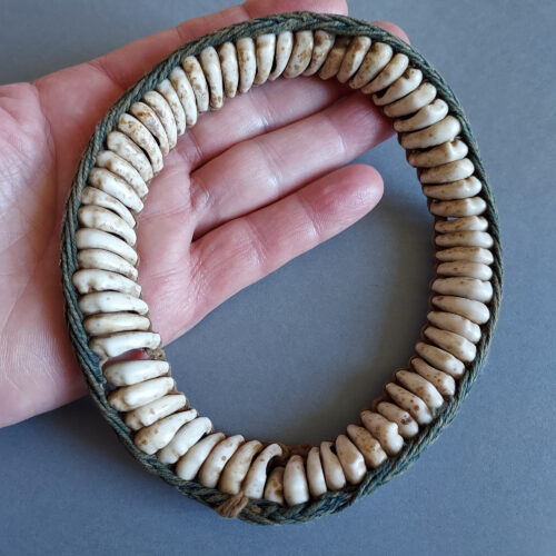 Old African Toussian cowrie shell armlet from Burkina Faso.