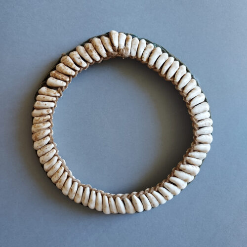 Old African Toussian cowrie shell armlet from Burkina Faso.