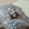 Peul Fulani silver and copper amulet ring from Mali.