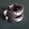 Pair Bella Tuareg anklets khelkhel currency item Mali.