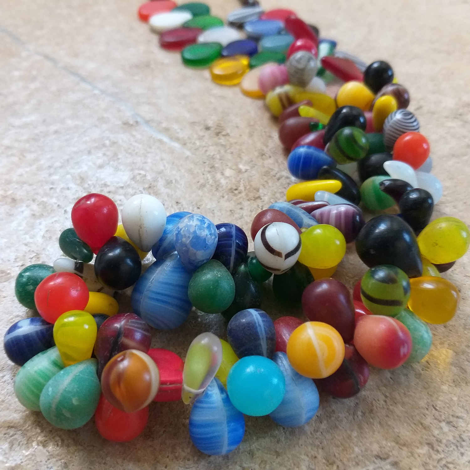 10 Böhmische Glasperlen große grüne Mali wedding trade beads 