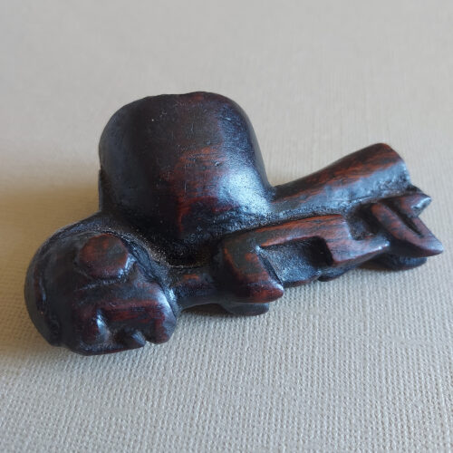 Dogon pipe with figure from Mali.