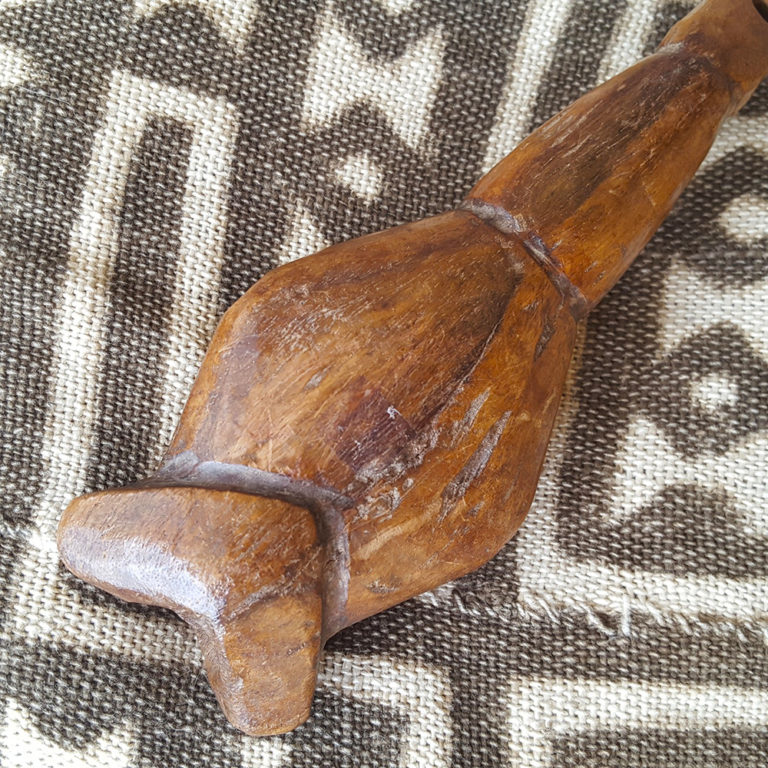 Bamana wood whistle flute from Mali.