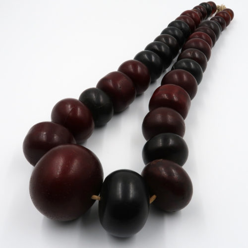 rare collector large faturan phenolic resin cherry amber beads african trade