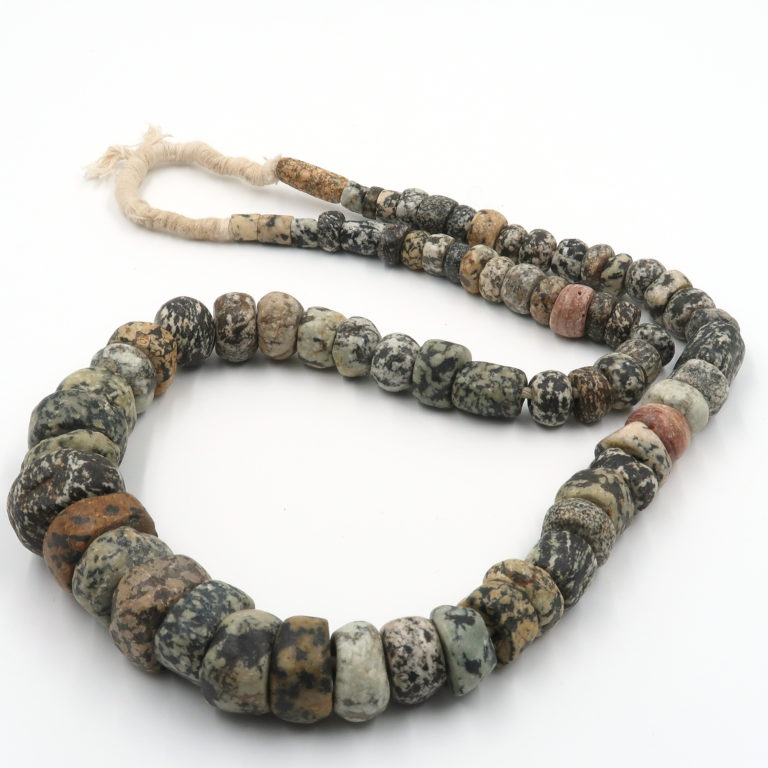 Large Granite Stone Cylinder Beads, Mali - Image 3