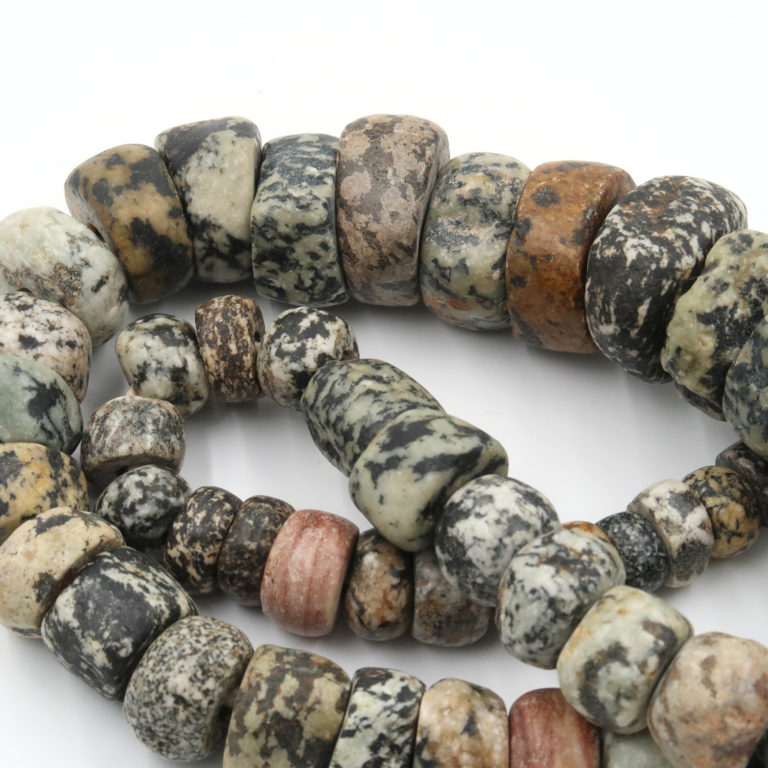 Large Granite Stone Cylinder Beads, Mali - Image 5