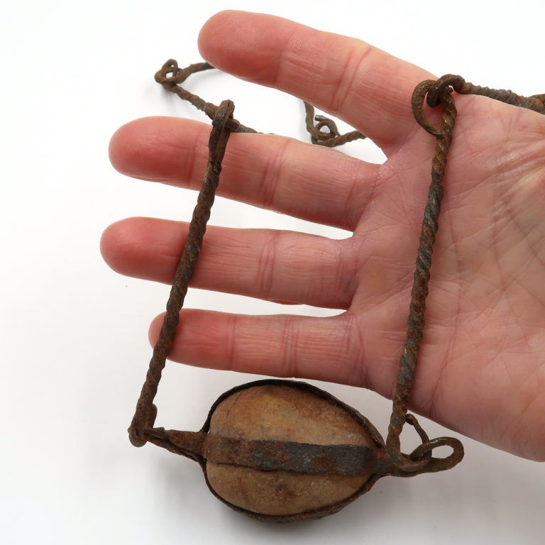 Dogon necklace from Mali with large stone.