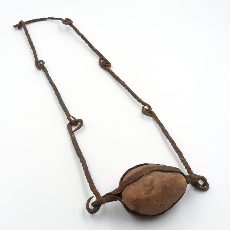 Dogon necklace from Mali with large stone.