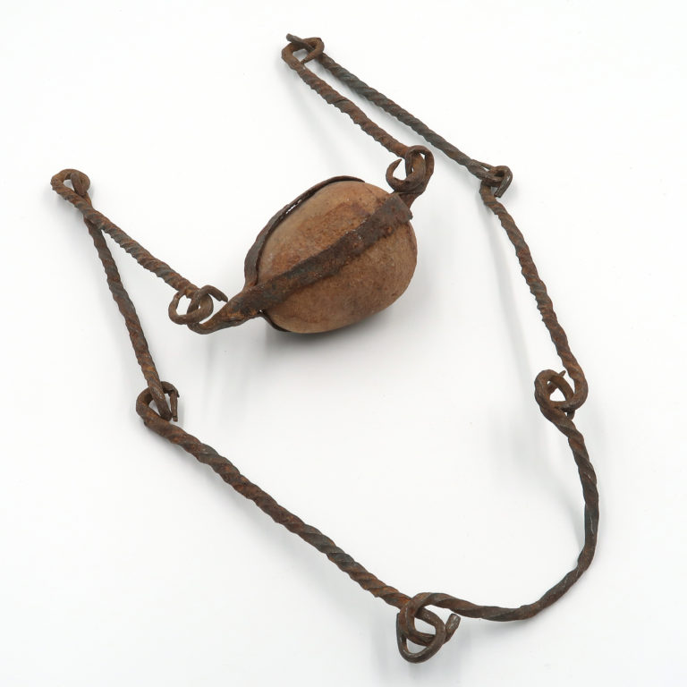 Dogon necklace from Mali with large stone.