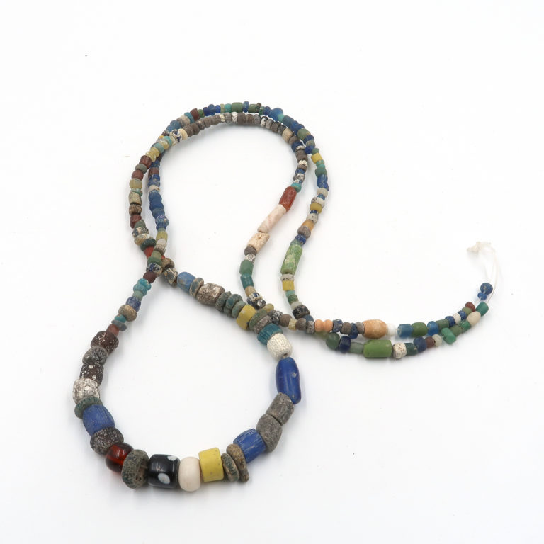 ancient burial or djenne glass beads from mali