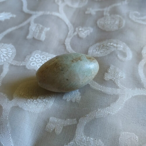 Amazonite stone bead bead from Niger.