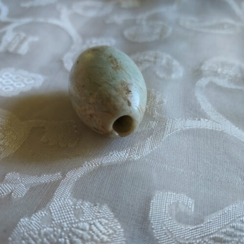 Amazonite stone bead bead from Niger.