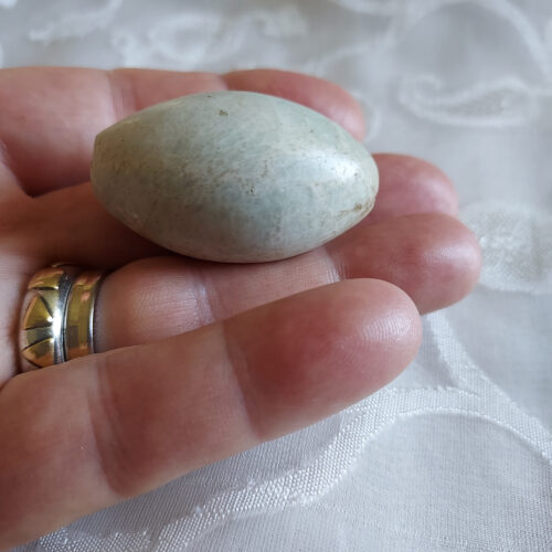 Amazonite stone bead bead from Niger.