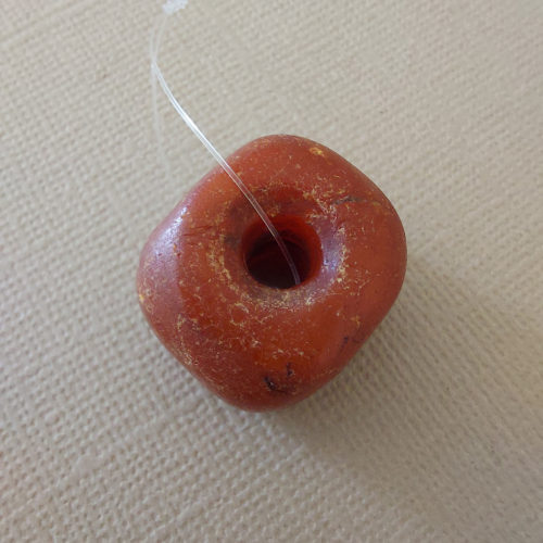 Amber bead from Mali.