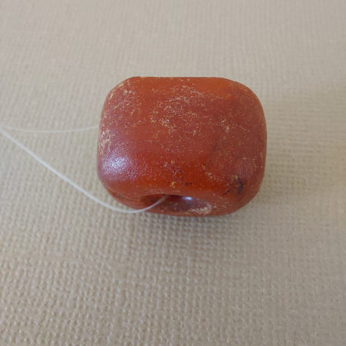 Amber bead from Mali.