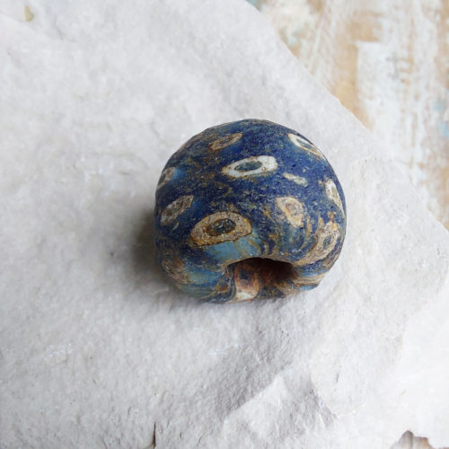 Mosaic Roman period glass bead.