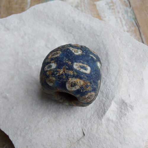 Mosaic Roman period glass bead.