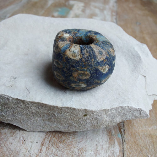 Mosaic Roman period glass bead.