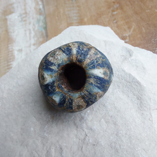 Mosaic Roman period glass bead.