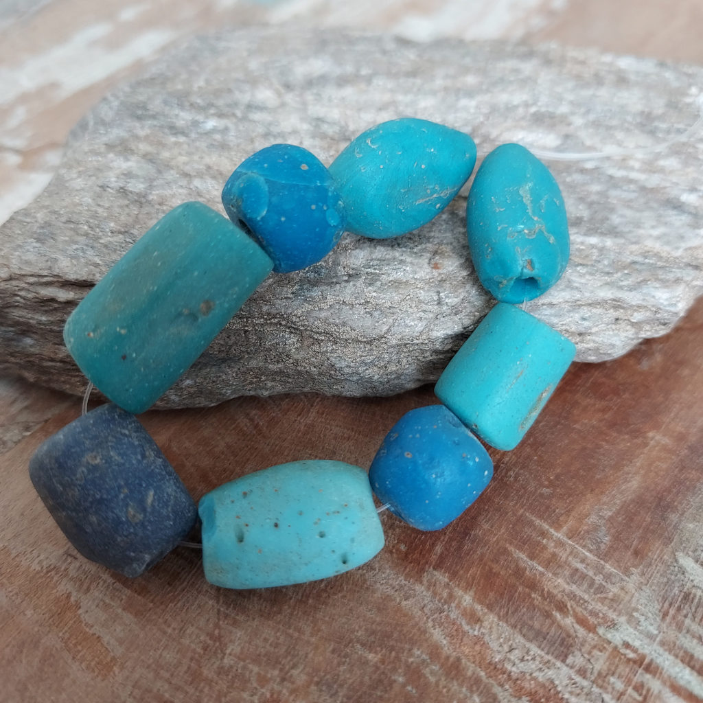 Black Clay Beads - Speckled Turquoise Pottery Beads – Haulin' Hoof Farm  Store