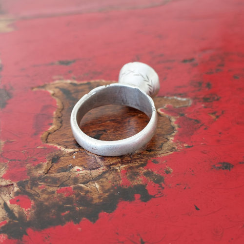 Fulani Peul silver amulet ring