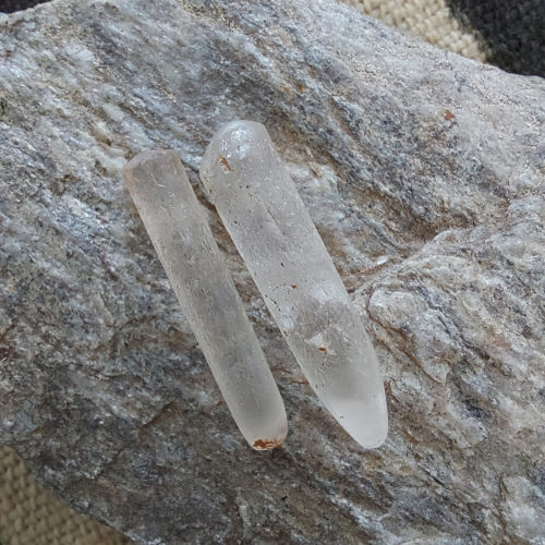 neolithic sahara rock crystal stone labrets or lip plugs
