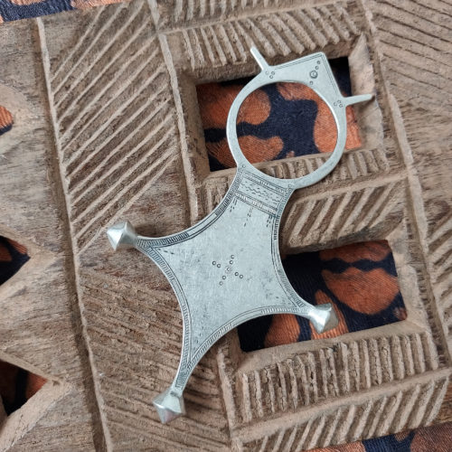 Old silver cross pendant from Niger.