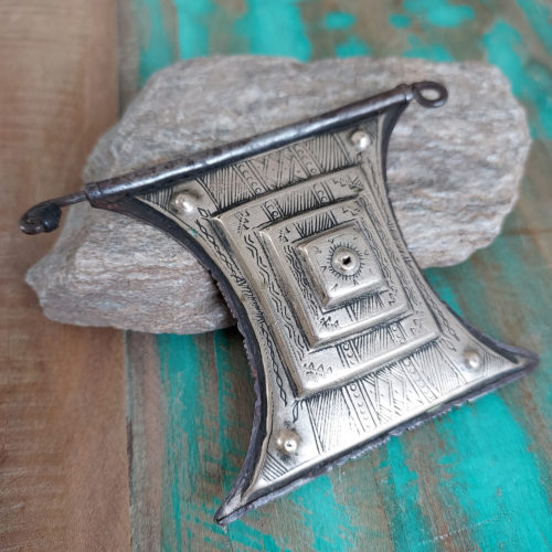 Tuareg silver talisman pendant from Niger.