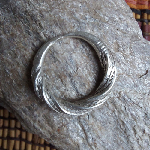 Tuareg twist design ring or pendant from Mali.