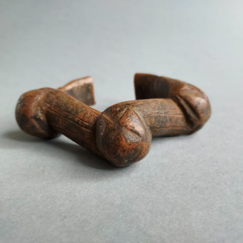 Currency bracelet with large knobs from Africa.