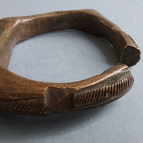 African Gurman bracelet in copper alloy from Niger.