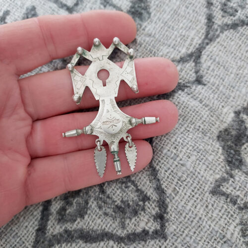Tuareg silver pendant from Niger.