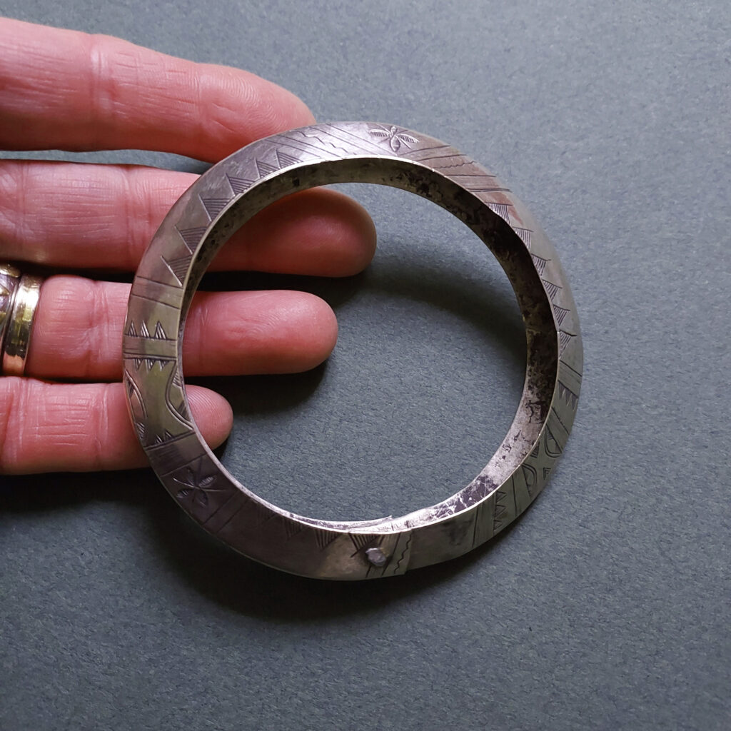 Tuareg Silver Takafat Bracelet - KAZAART