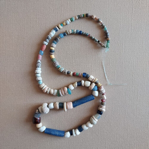 Ancient Djenne glass beads from Mali.