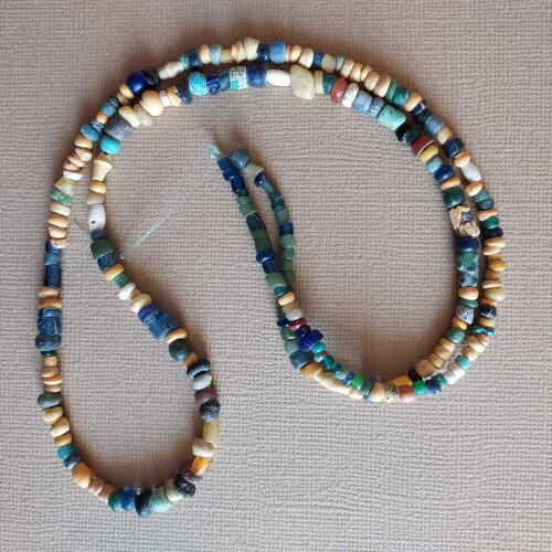 Ancient Djenne glass beads from Mali.