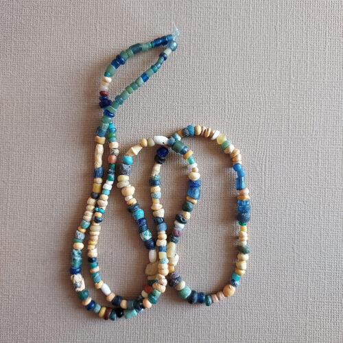 Ancient Djenne glass beads from Mali.